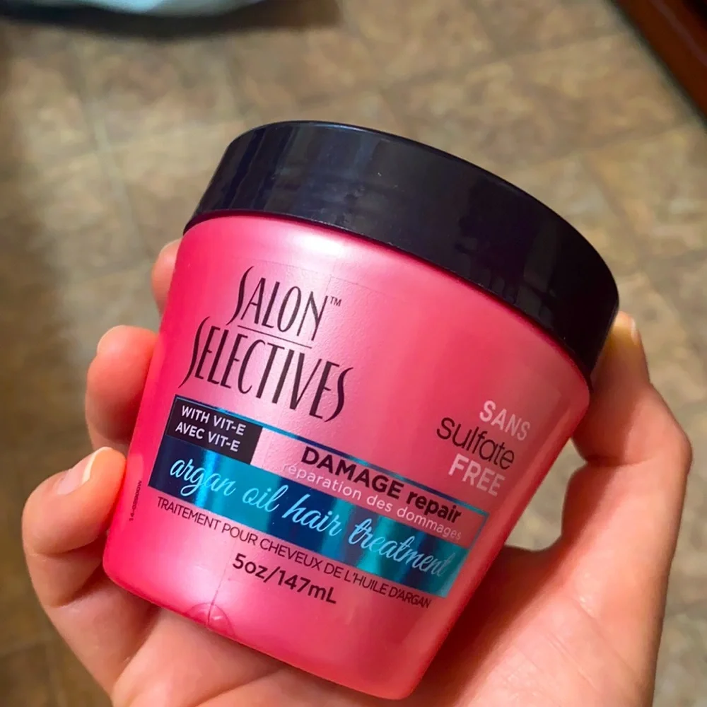 SALON SELECTIVES ARGAN OIL HAIR TREATMENT SULFATE FREE DAMAGE REPAIR 5 OZ
